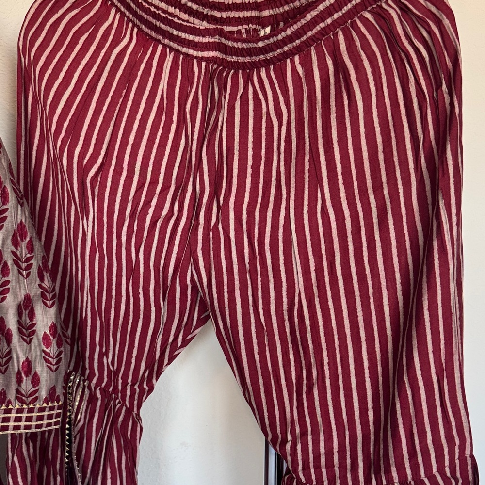 Beautiful maroon sharara set.. - Picture 3 of 4